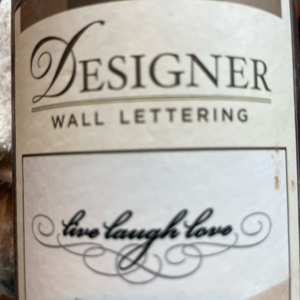 Live laugh love wall art. Wall lettering. NIB
